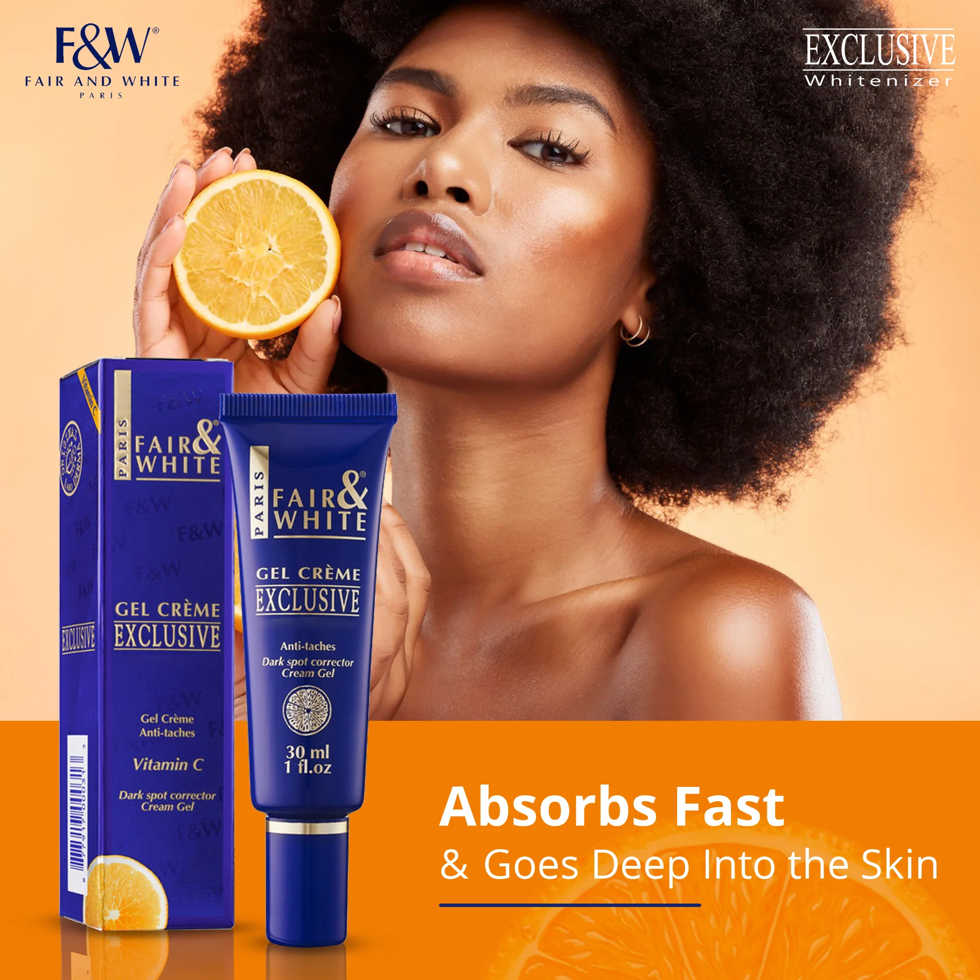 Fair And White Exclusive Brightening Gel Cream With Vitamin C 30ml / 1 fl oz - Image 6