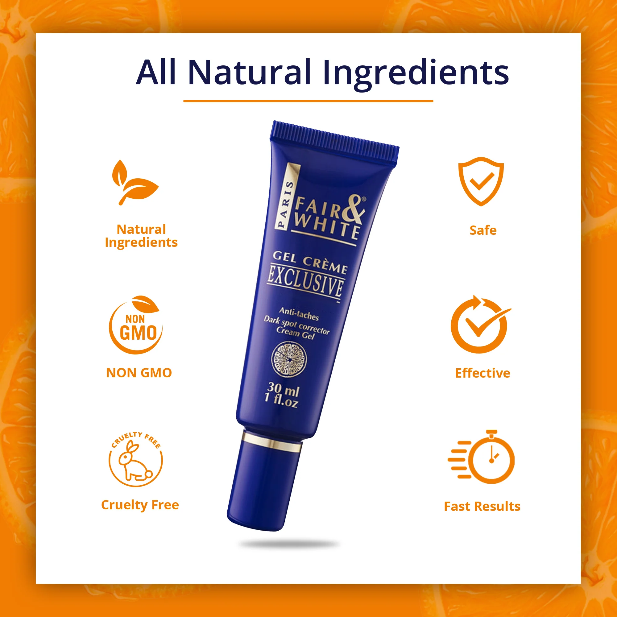Fair And White Exclusive Brightening Gel Cream With Vitamin C 30ml / 1 fl oz - Image 8