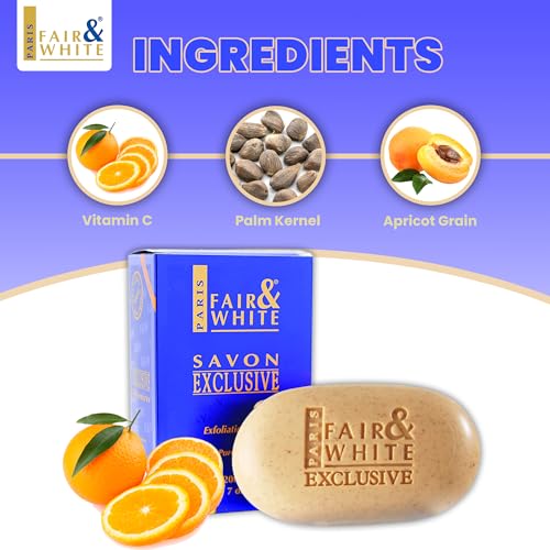 Fair And White Exclusive Exfoliating Soap With Vitamin C 200g / 7 fl oz - Image 3