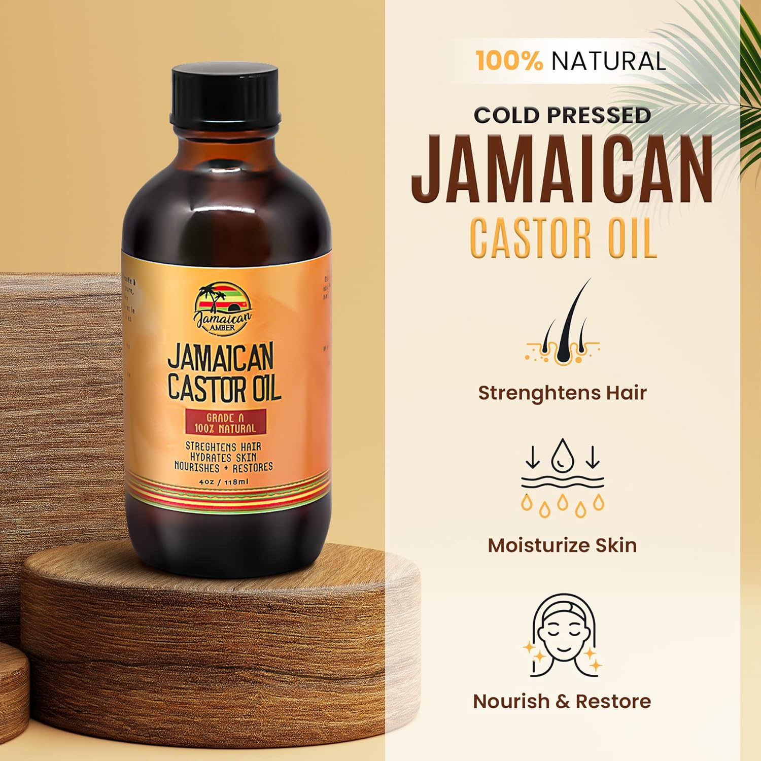 Jamaican Amber Jamaican Castor Oil 4 oz/118 ml - Image 11