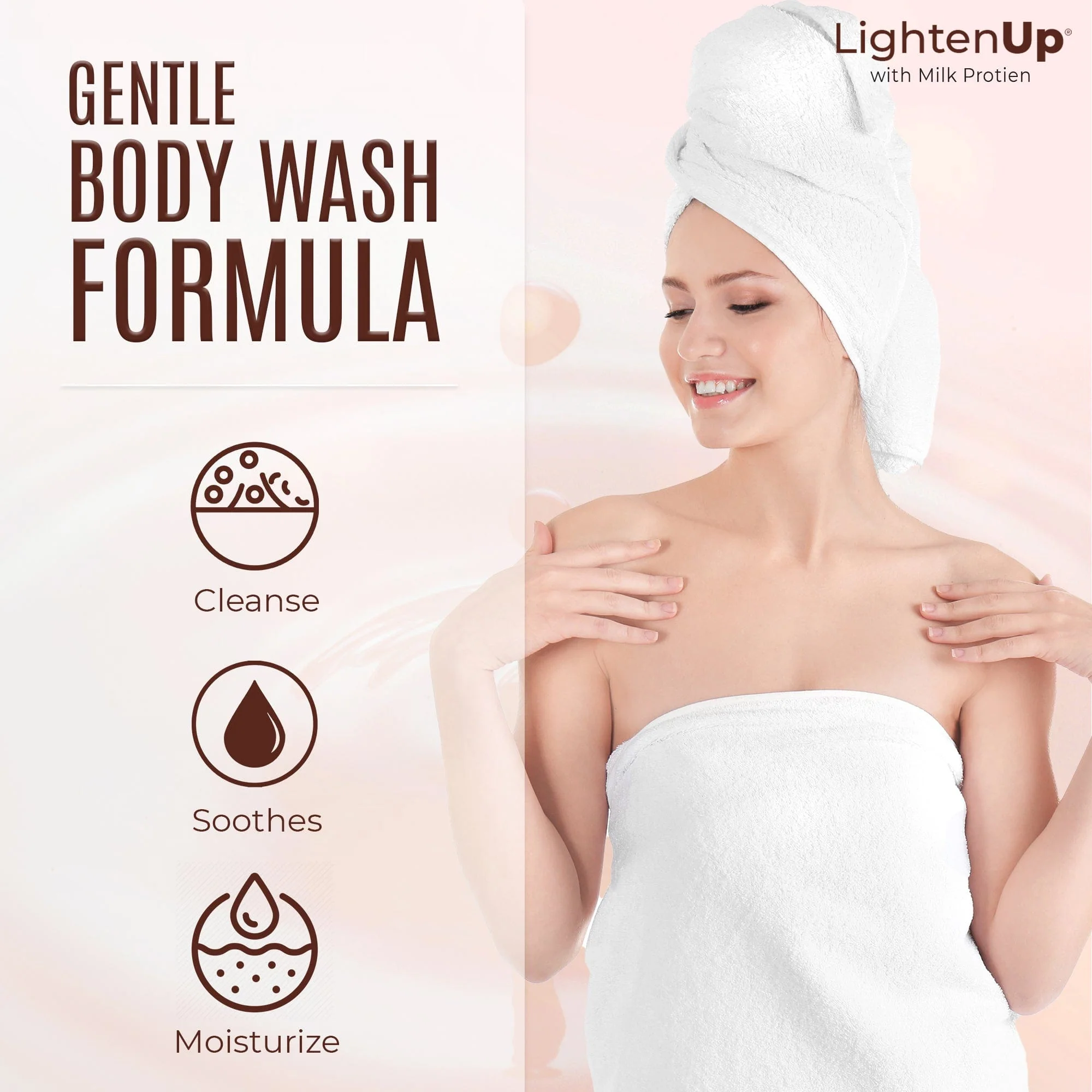 Omic Lightenup Lactic Acid Shea Butter Shower Gel - 1000ml - Image 5