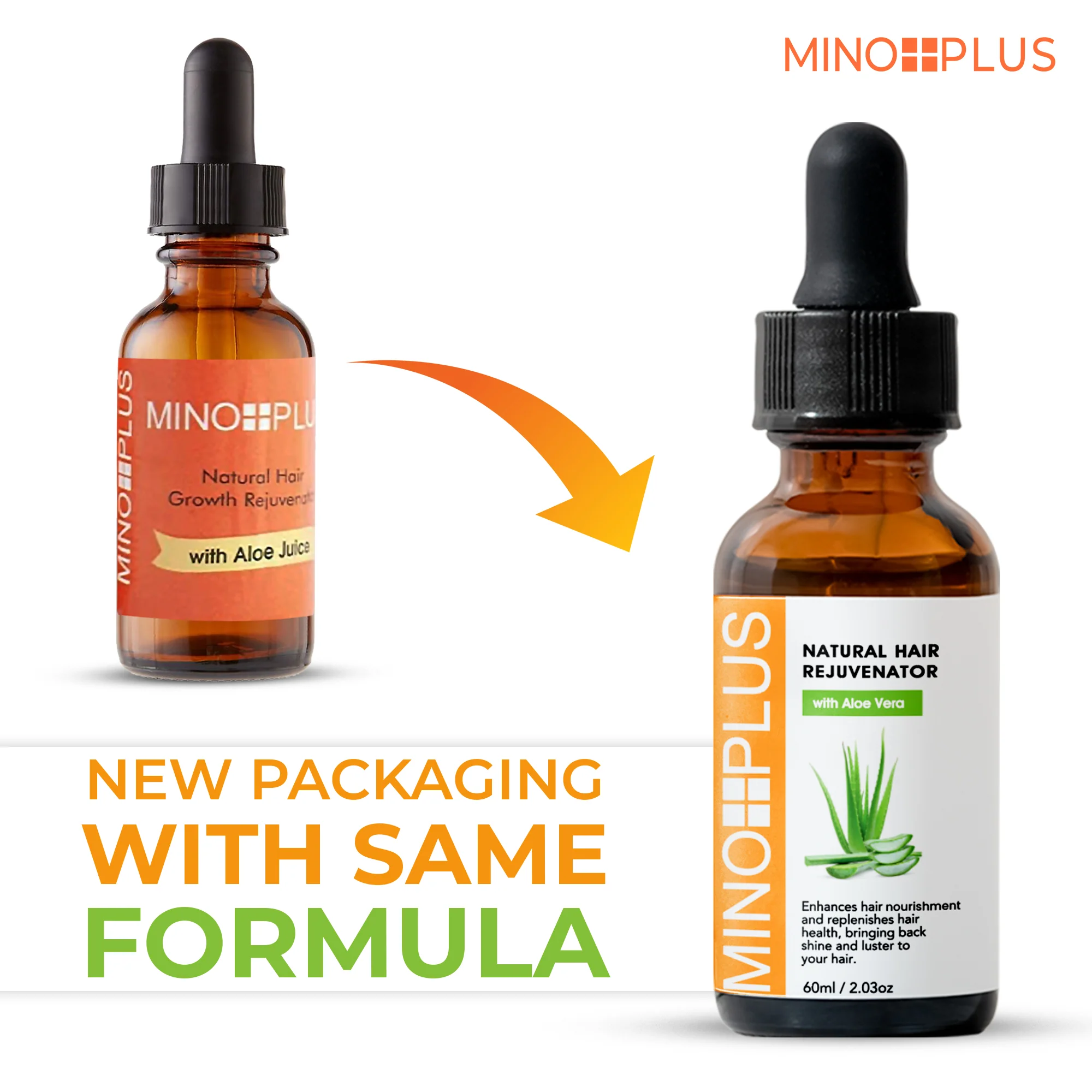 Minoplus Hair Growth Rejuvenator with Aloe Juice - 60ml / 1 oz - Image 8