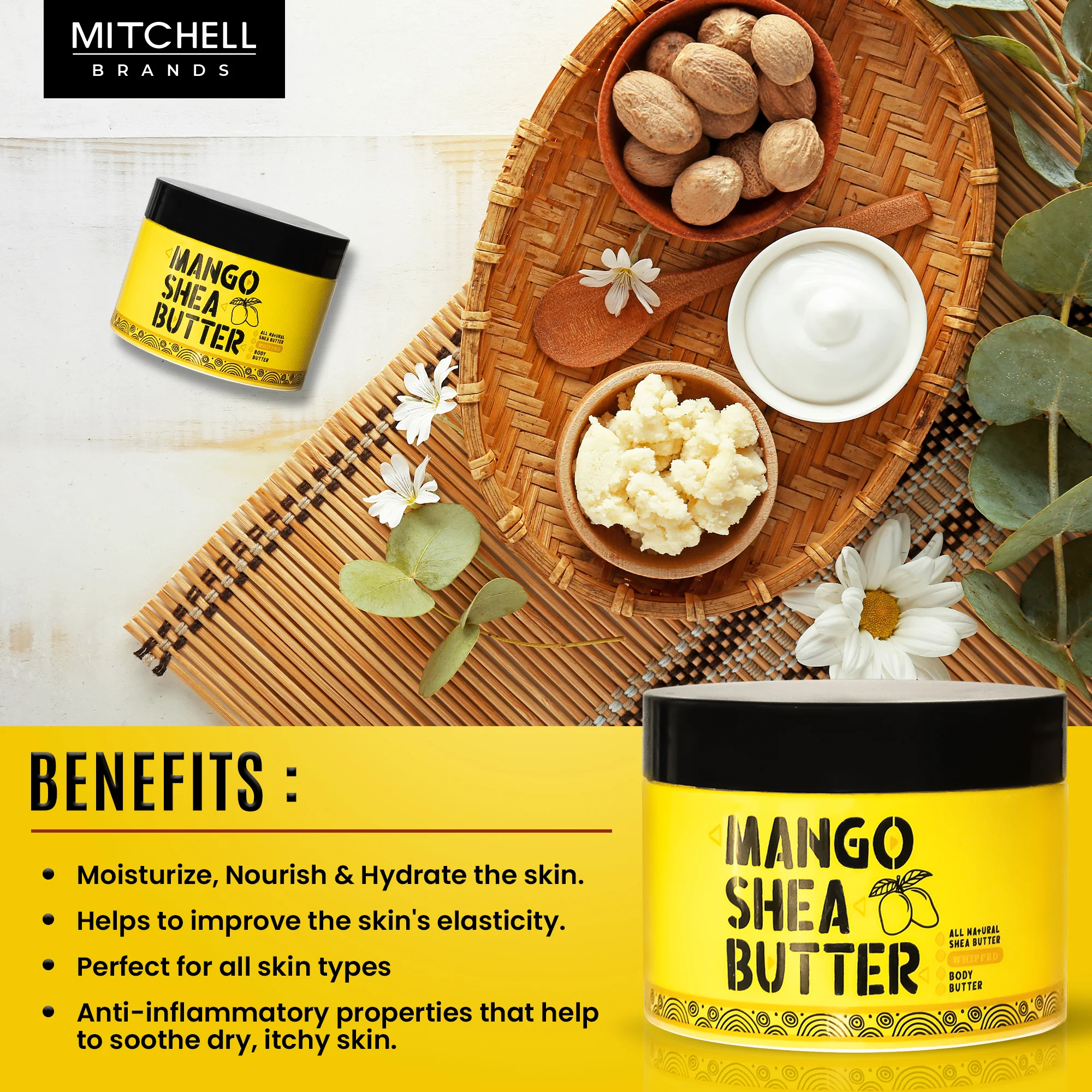 Mitchell Brands Mango Shea Butter Jar - 300 ml - Image 6