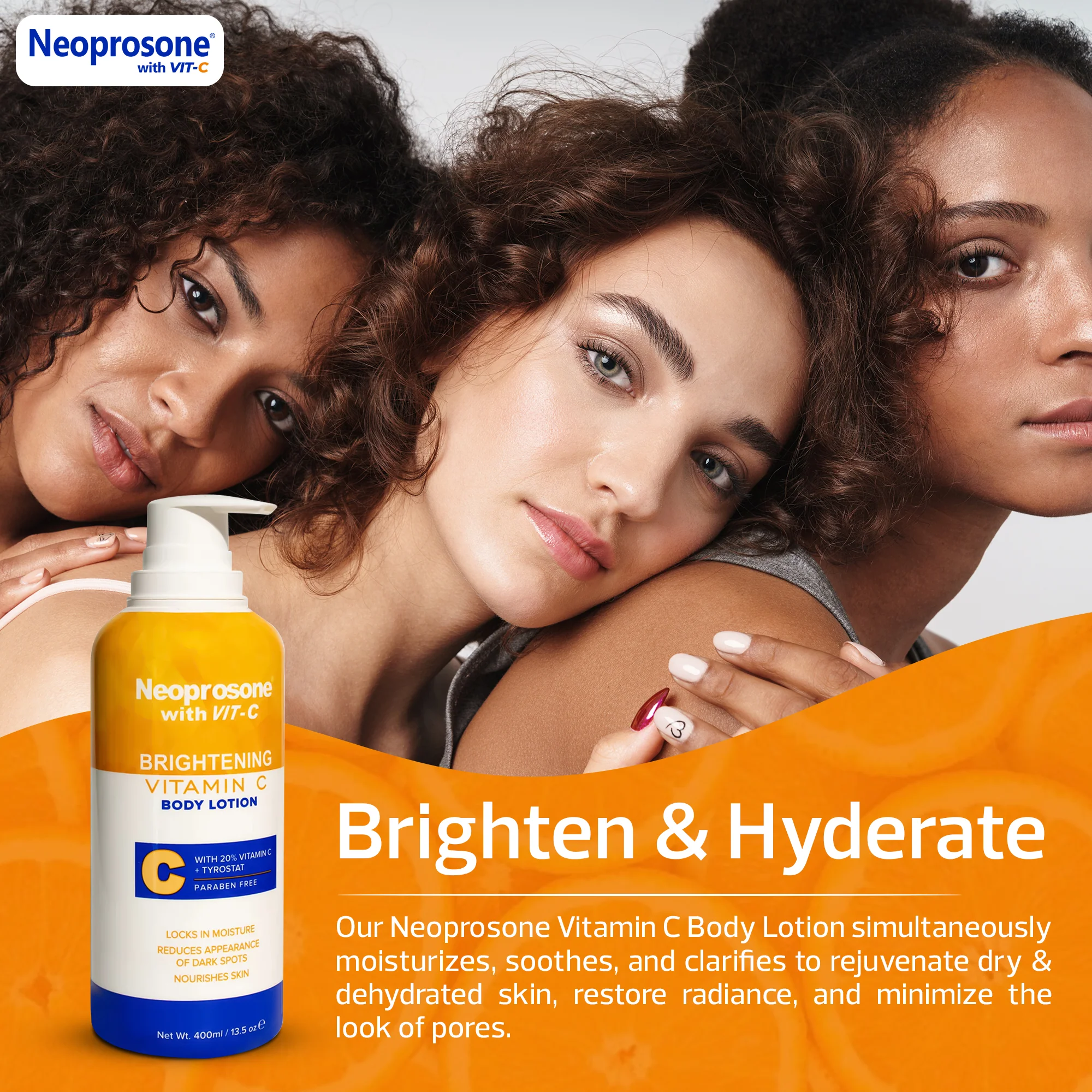 Neoprosone Brightening Body Lotion With Vitamin C 400ml / 13.5 fl oz - Image 5