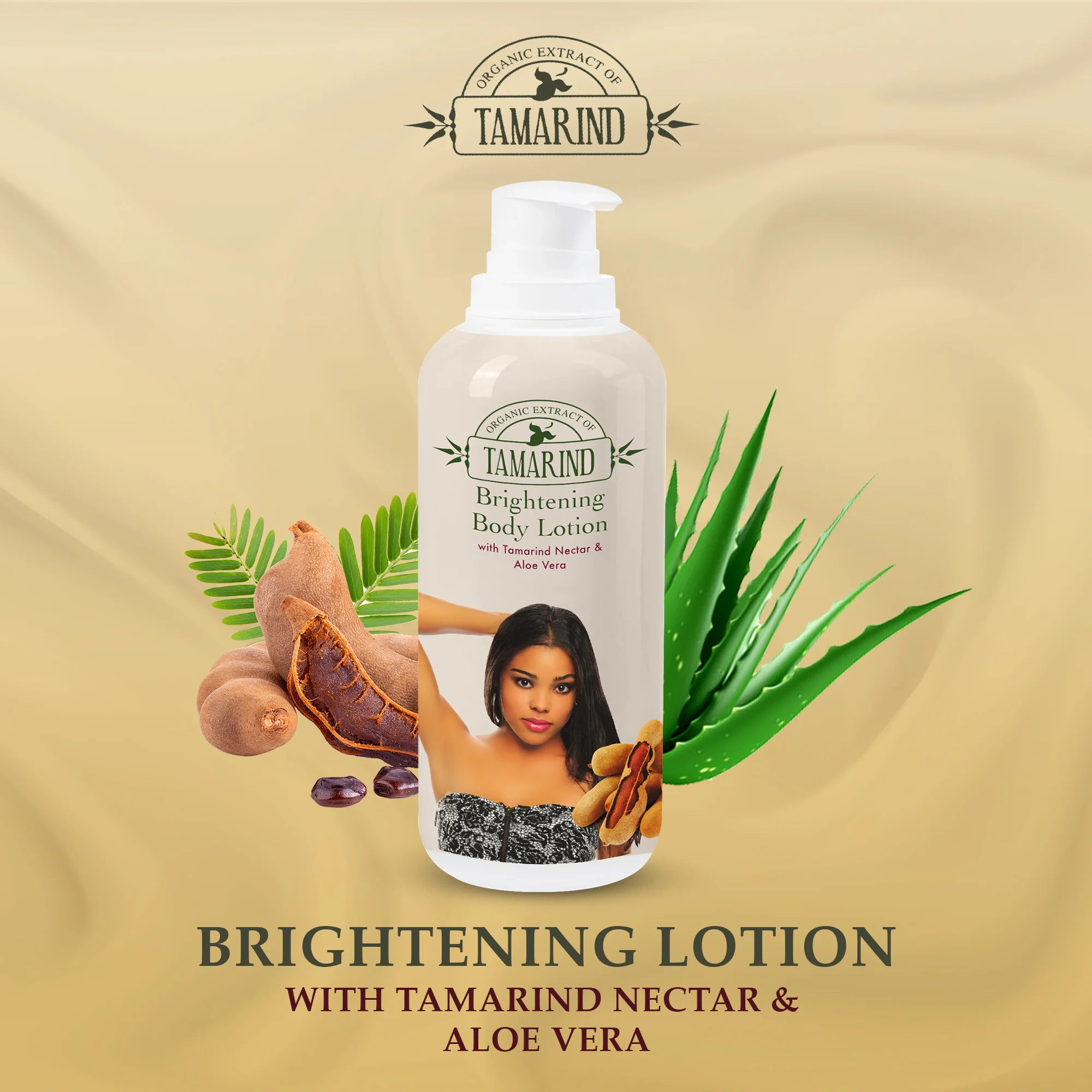 Organic Extract of Tamarind Brightening Body Lotion - 400ml - Image 5