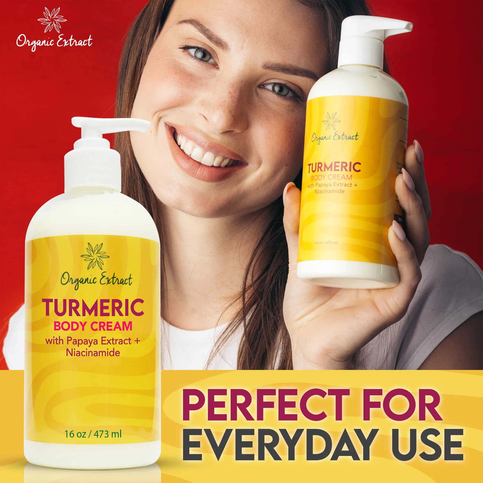 Organic Extract Turmeric Body Cream 12 oz/354 ml - Image 6