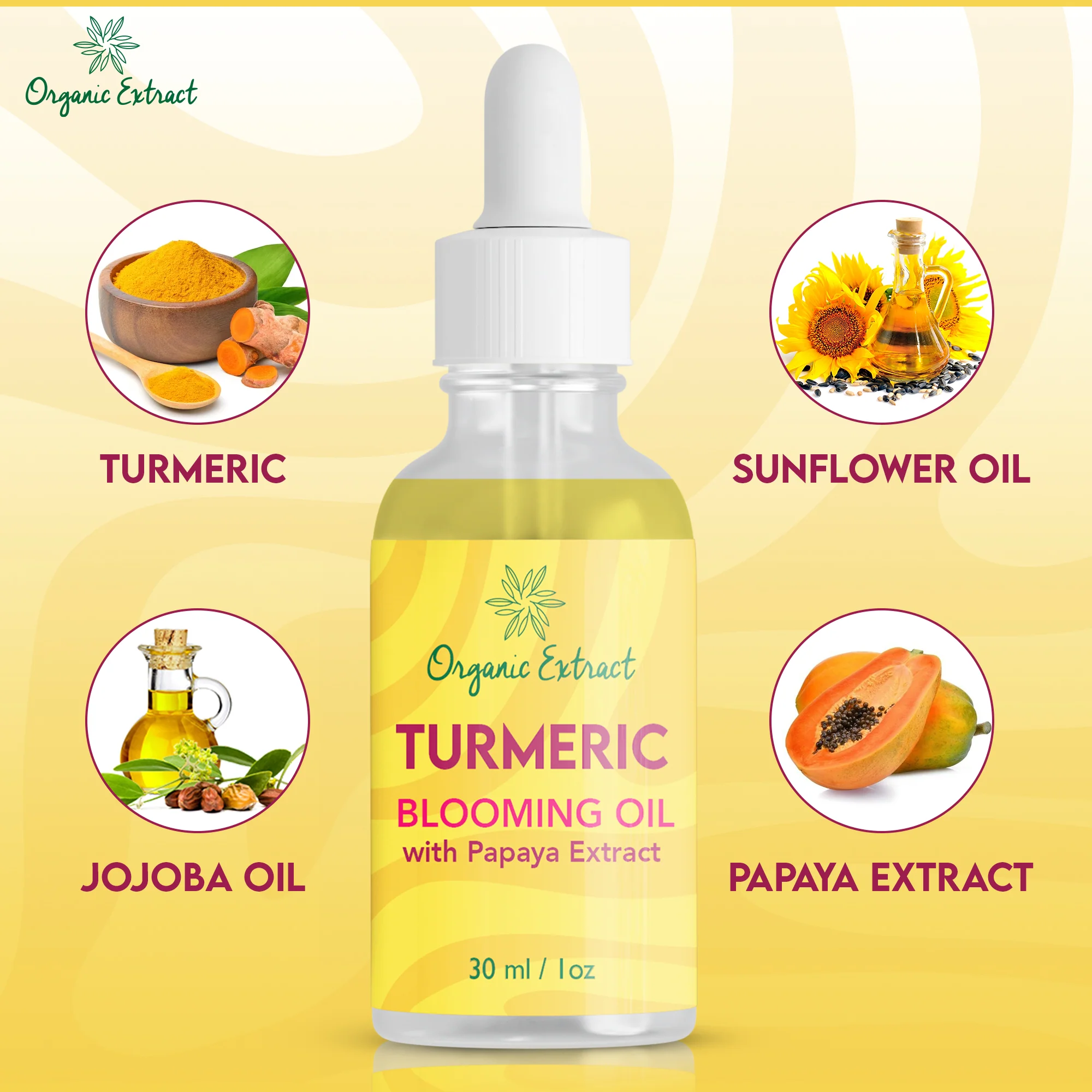 Organic Extract Turmeric Blooming Oil 1 oz/30 ml - Image 4