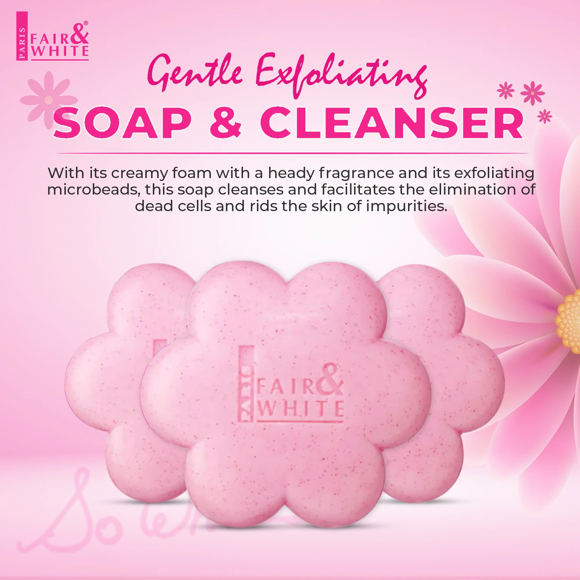 Fair And White So White Exfoliating Soap Bar 200g / 7 fl oz - Image 4
