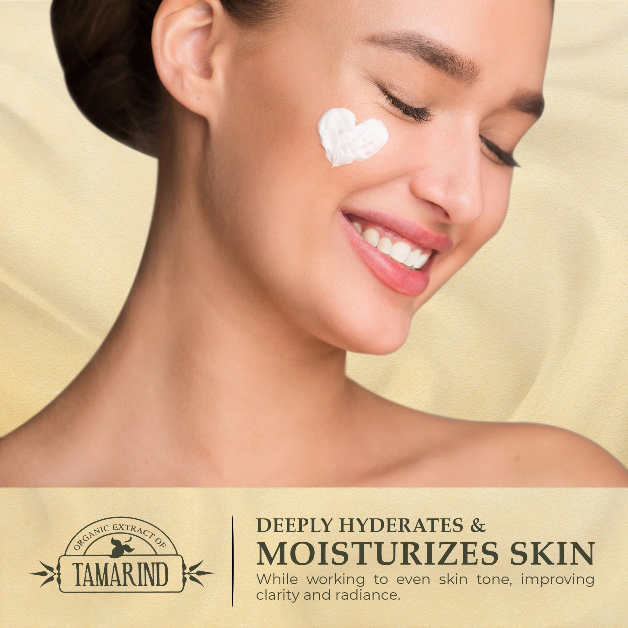 Organic Extract of Tamarind Brightening Cream Tube - 50g / 1.76 Oz - Image 4